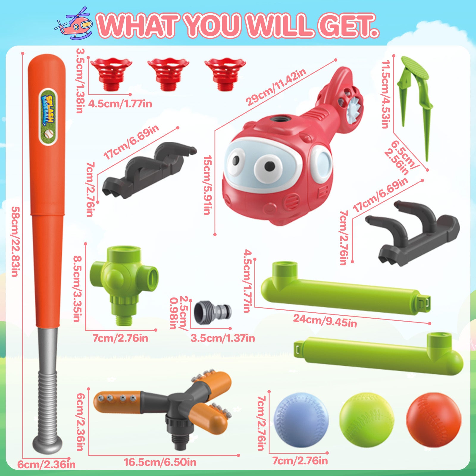 4-in-1 Water T-Ball - Play Outside Store