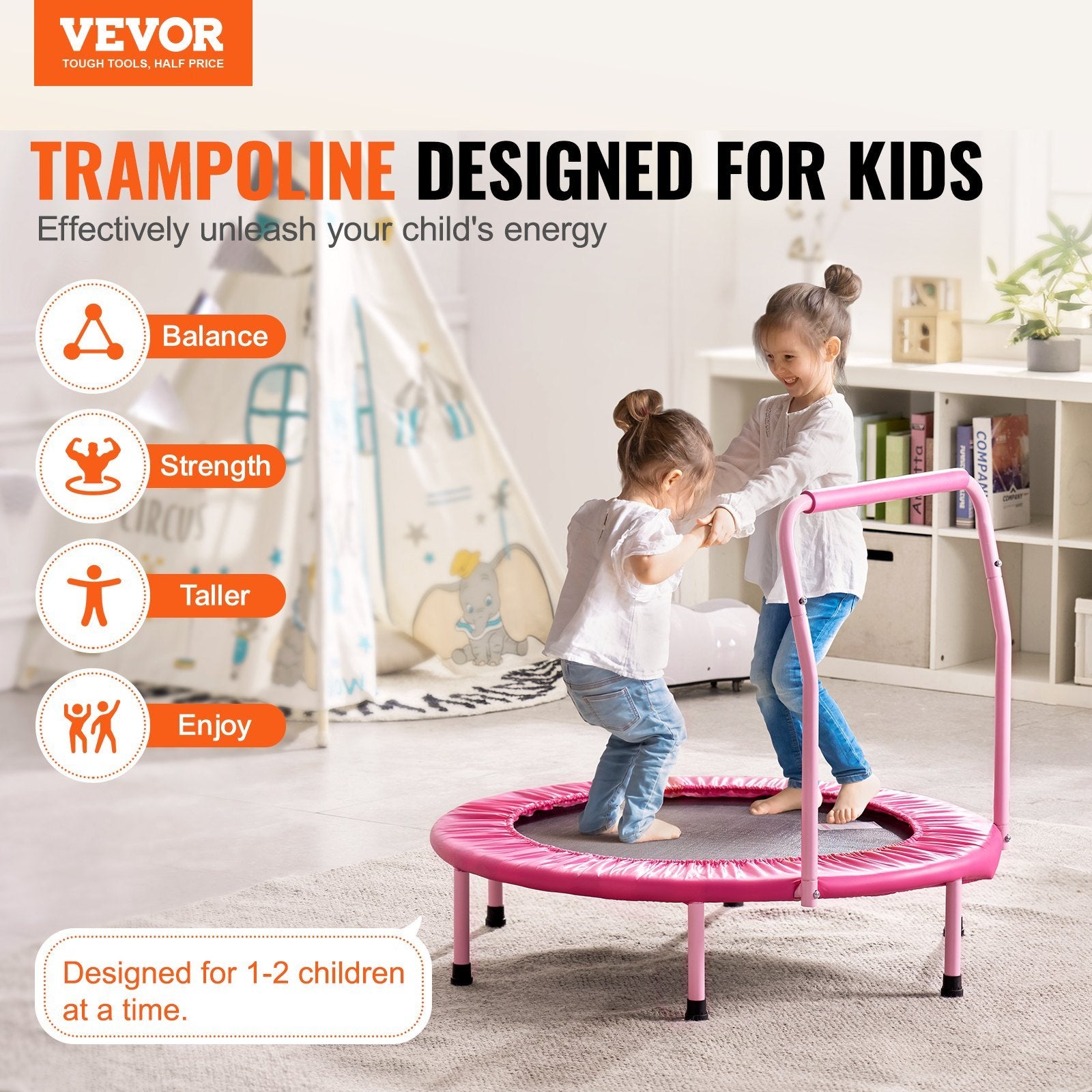 Mini Foldable Kids Trampoline - Play Outside Store