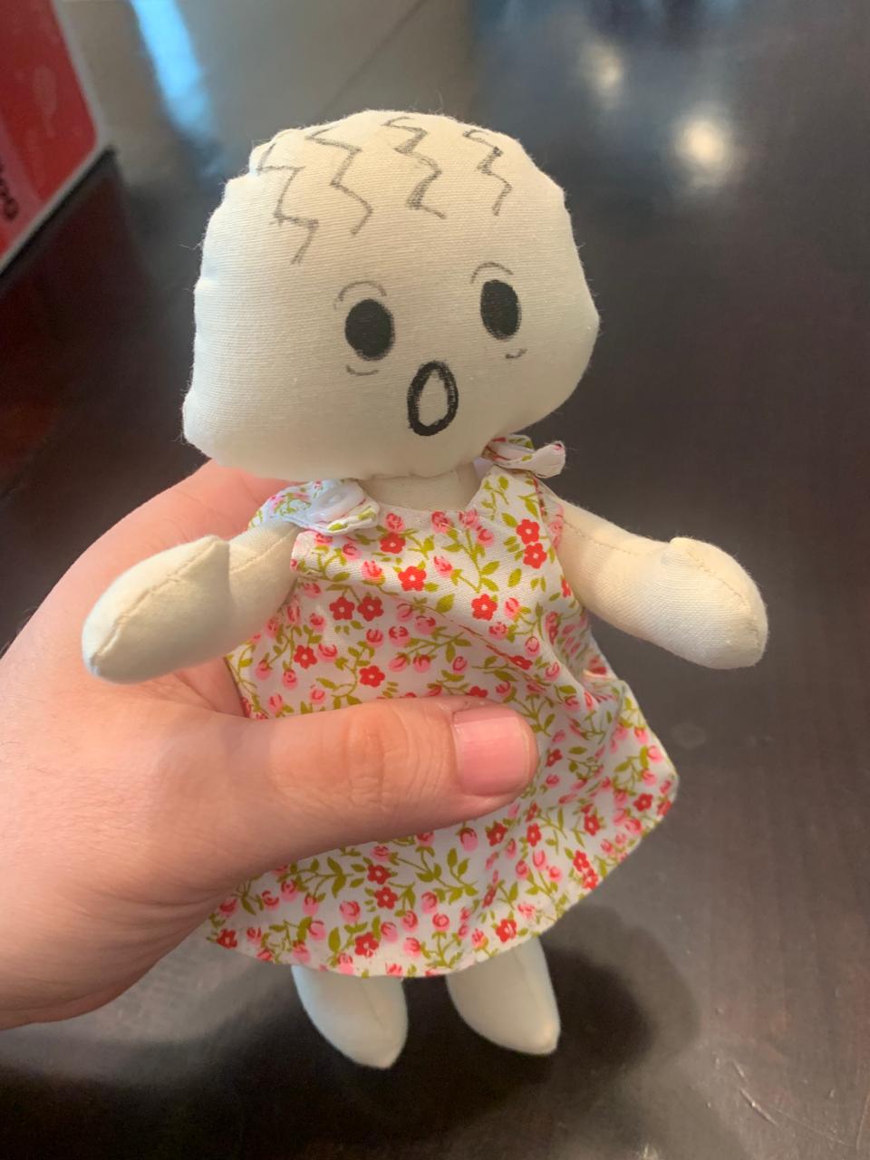 Surprised Expression Girl Doll