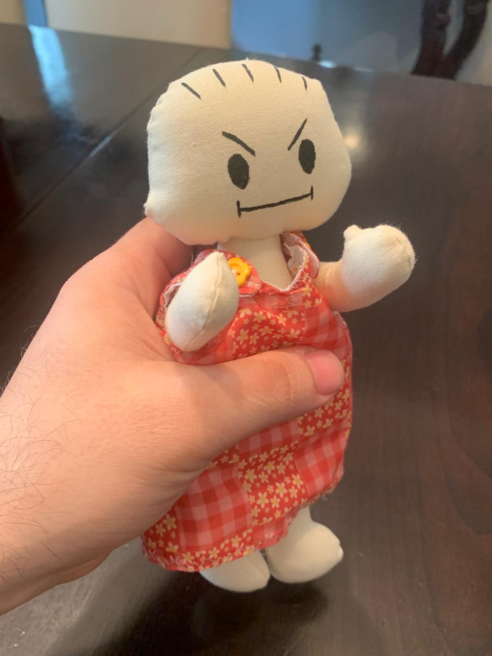 Angry Expression Girl Doll